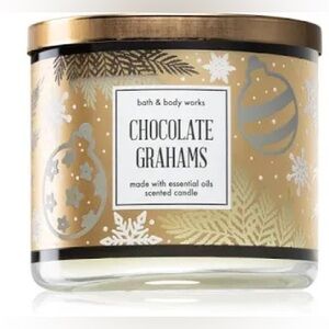 Bath & Body Works - Chocolate Grahams - 3 Wick Candle